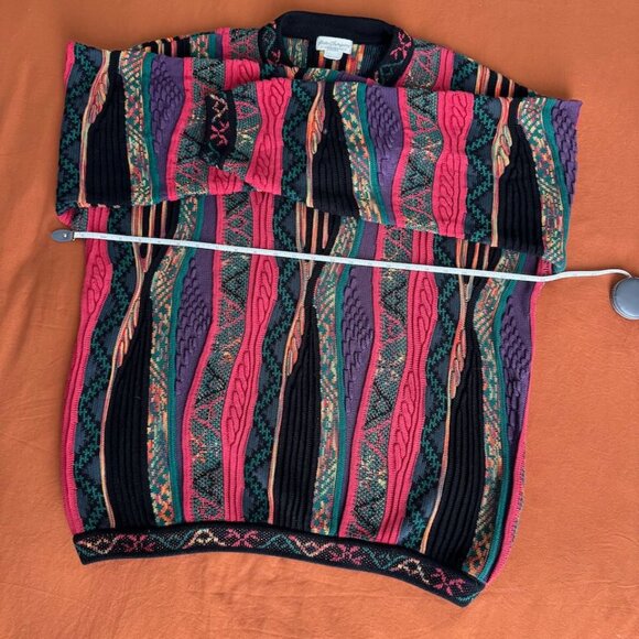 Vintage Norm Thompson 100% Cotton Coogi-style Mens Crewneck Sweater, Size XL - Picture 8 of 11